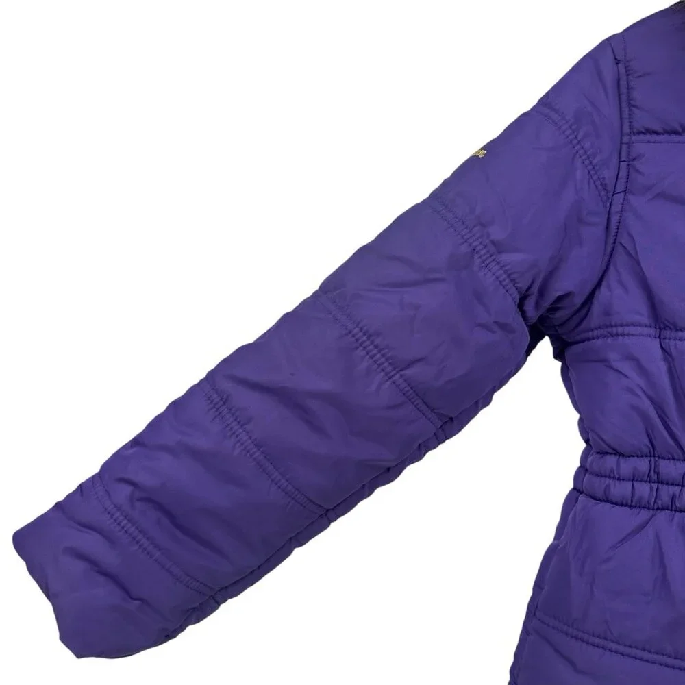 Protection System Purple Fur Trim Puffer Jacket | Classic Style